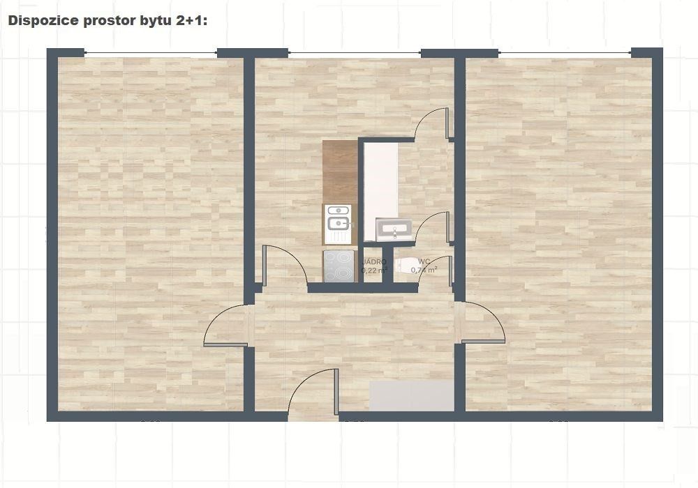 Byt 2+1 · 60 m² · Kunešova 497, Domažlice Týnské Předměstí - 3