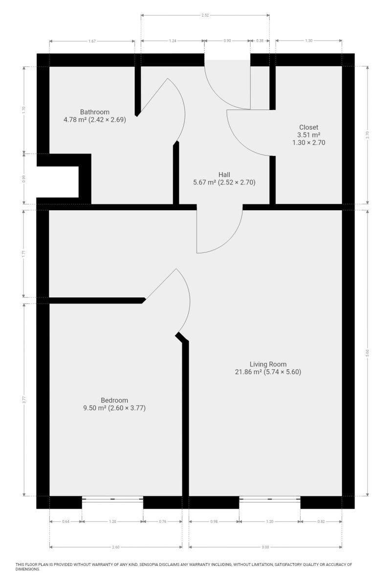 Pronájem byt 2+kk - Hnězdenská, Praha, 46 m² - 5
