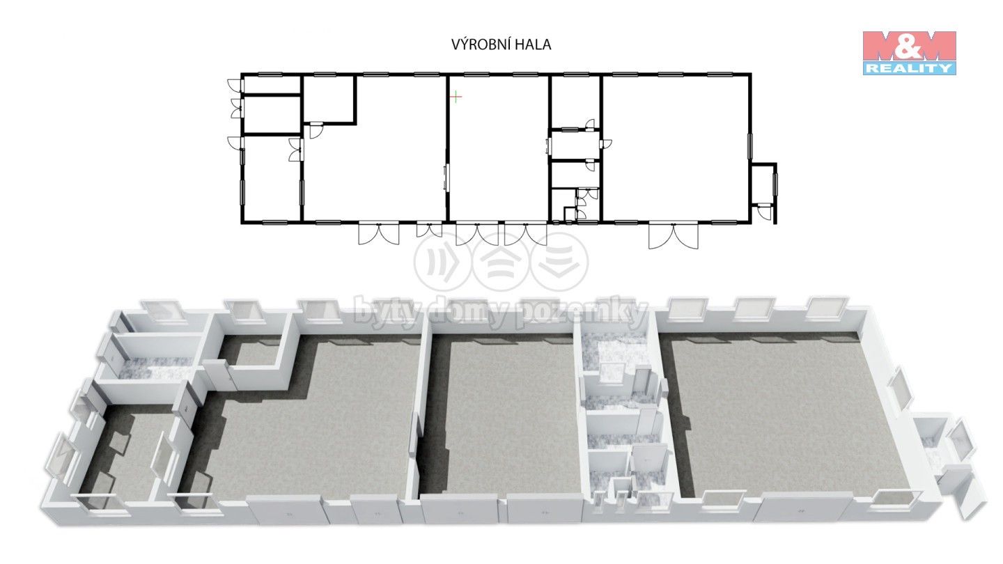 Prodej výrobní prostory - Jiříkovice, Nové Město na Moravě, 460 m²