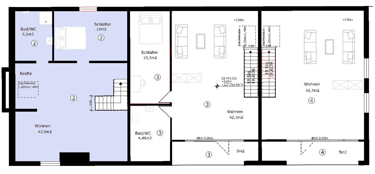 Byt 3+1 · 84 m² · , Bádensko-Württembersko - 4