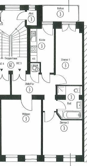 3+1, Leipzig Eutritzsch Sachsen 04129, 77 m² - 2