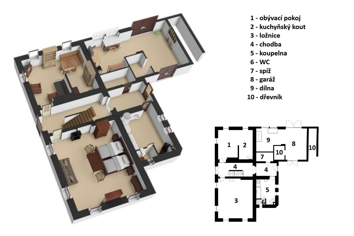 Chalupa · 245 m² · Dolní Kalná Slemeno - 4