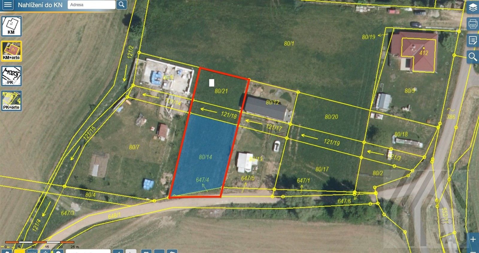 Pozemky pro bydlení, Brozany, Staré Hradiště