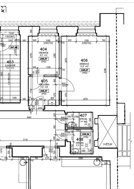 Pronájem obchodní prostory - Sokolská, Praha - Nové Město, 21 m² - 5