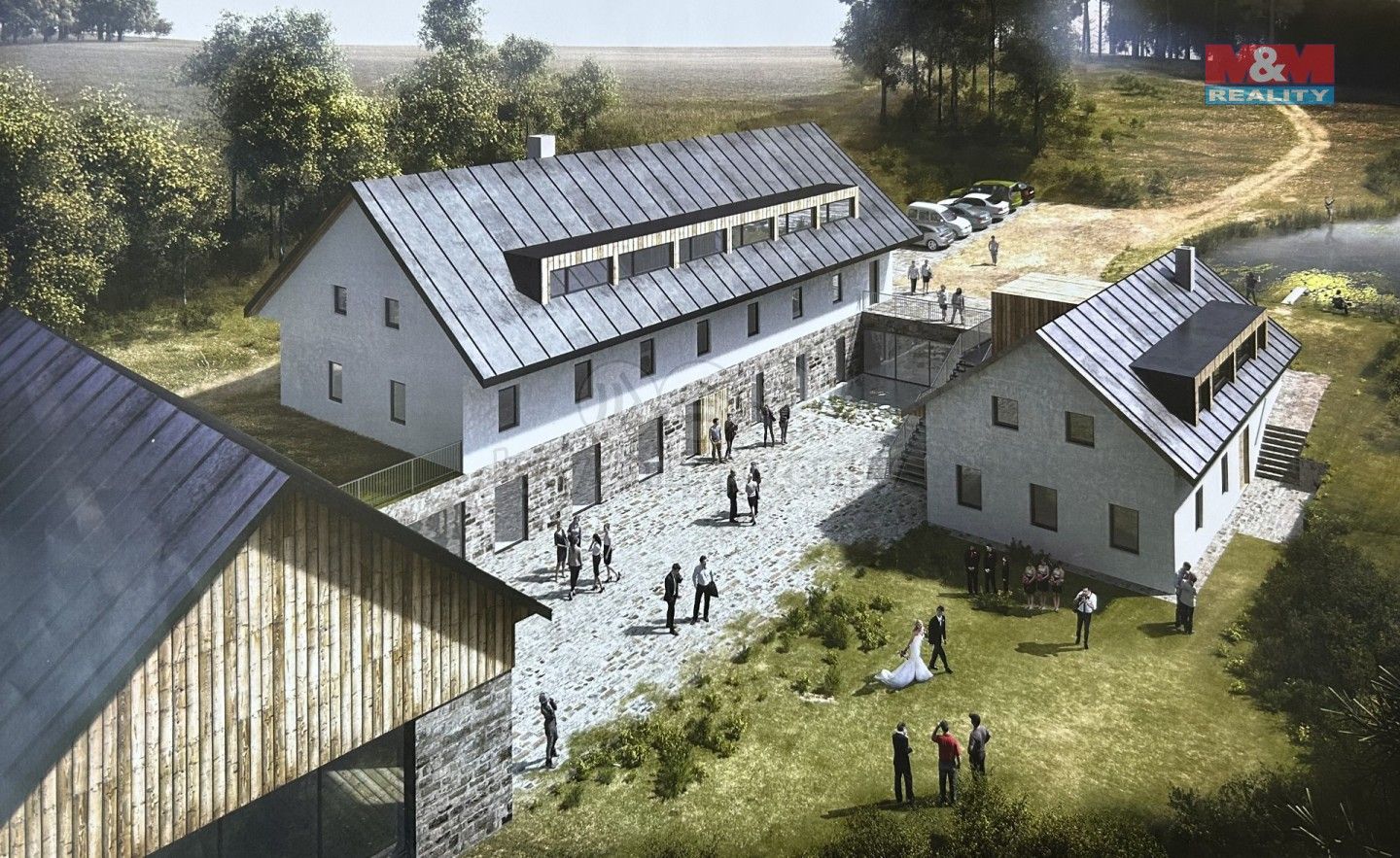 Ubytovací zařízení, Močidla, Jiřice, 1 823 m²