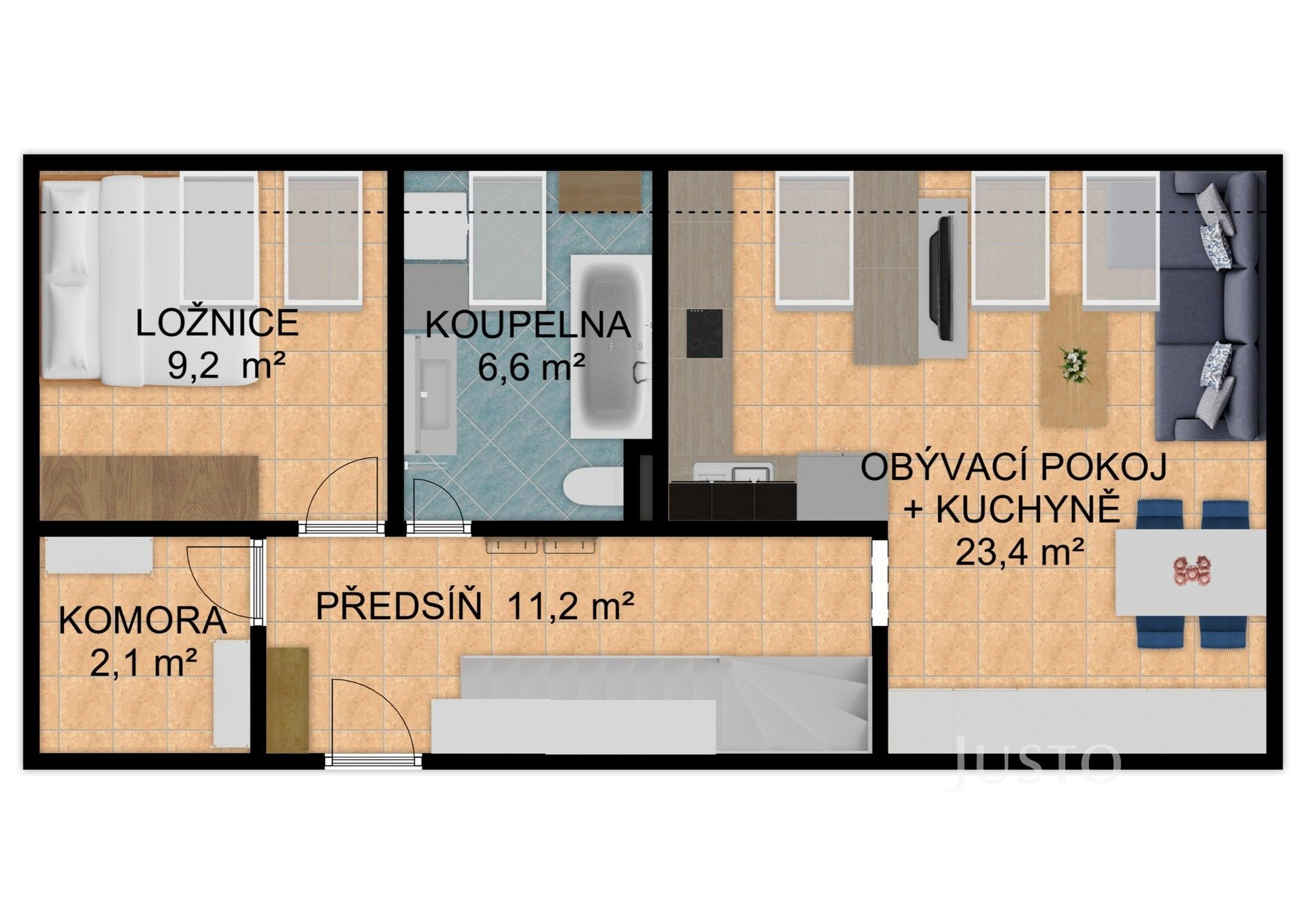 Prodej byt 4+kk - Budějovická, Písek, 93 m²