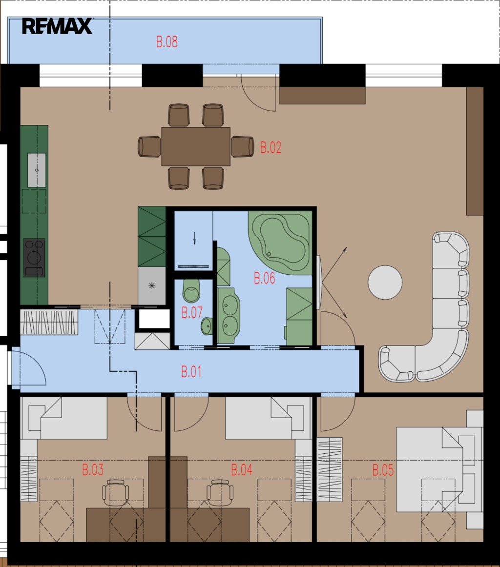 Byt 4+kk · 112 m² · Žižkova 1547, Dobříš - 3