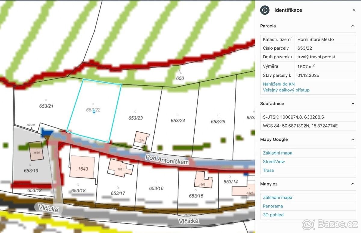 Pozemky pro bydlení, Trutnov, 541 01