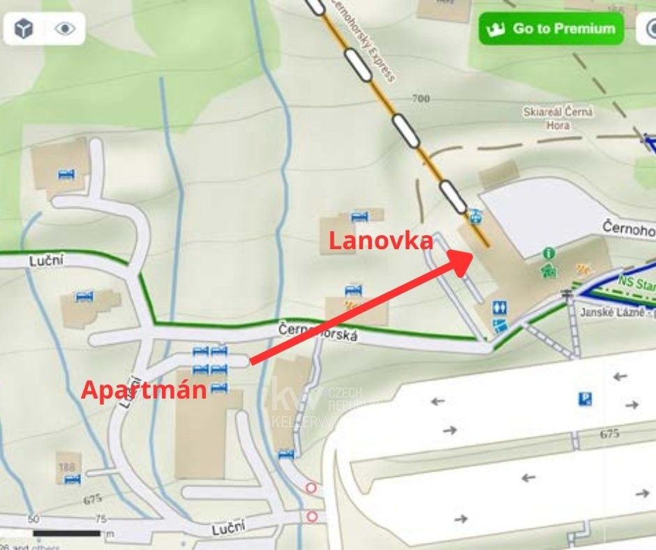 Prodej ubytovací zařízení - Luční, Janské Lázně, 53 m²