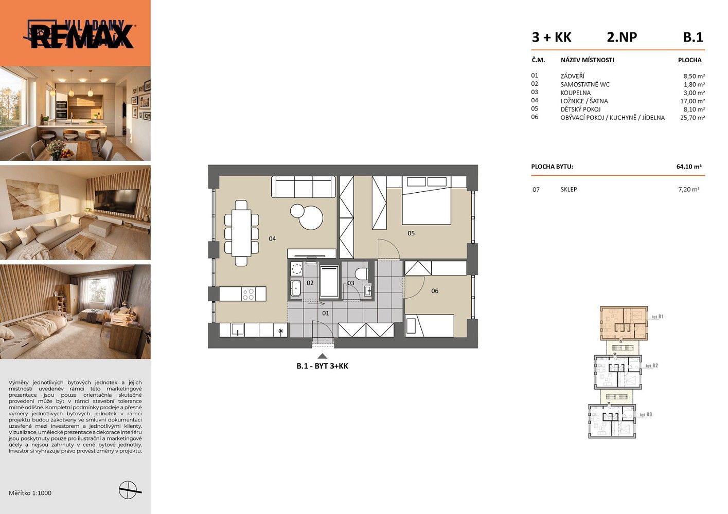 Byt 3+kk · 68 m² · Jistebník, okres Nový Jičín, Moravskoslezský kraj - 3