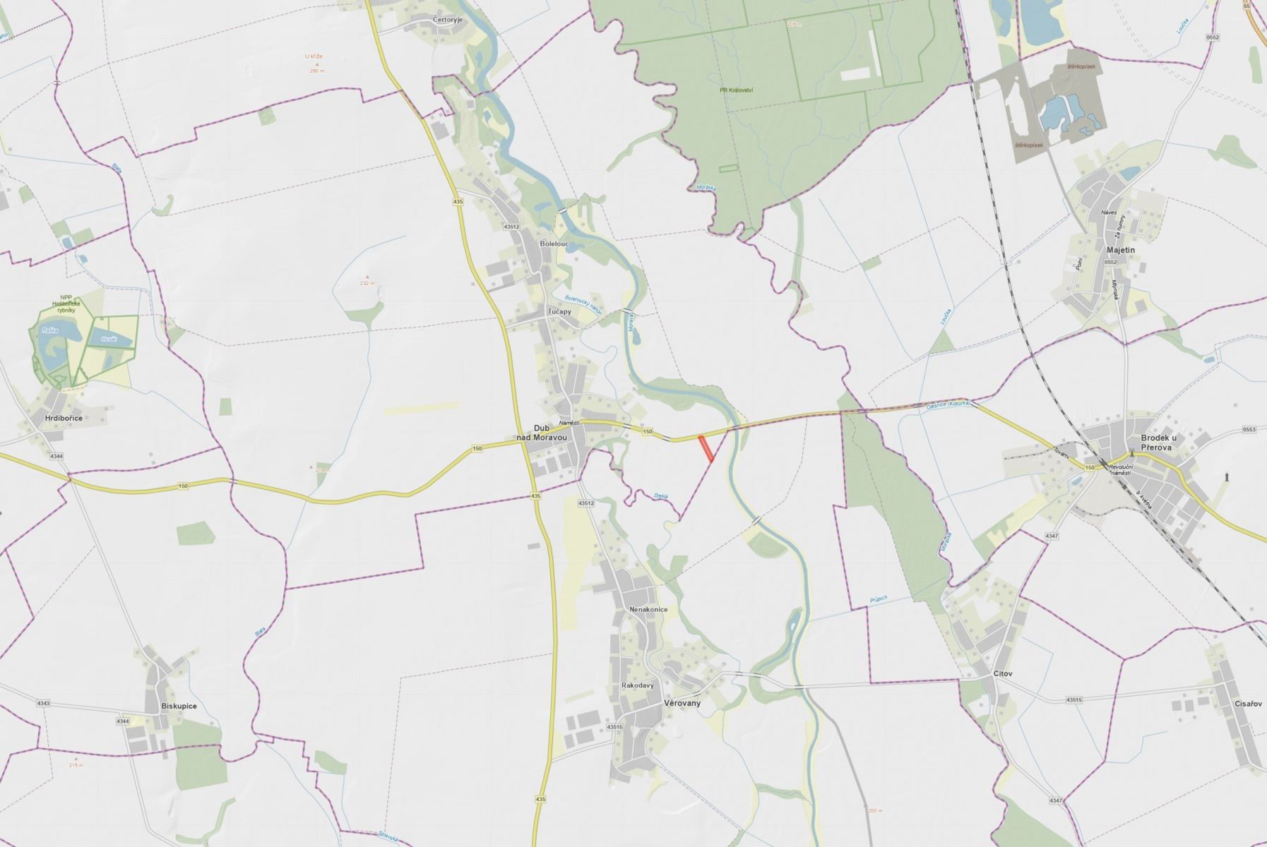 Prodej zemědělský pozemek - Dub nad Moravou