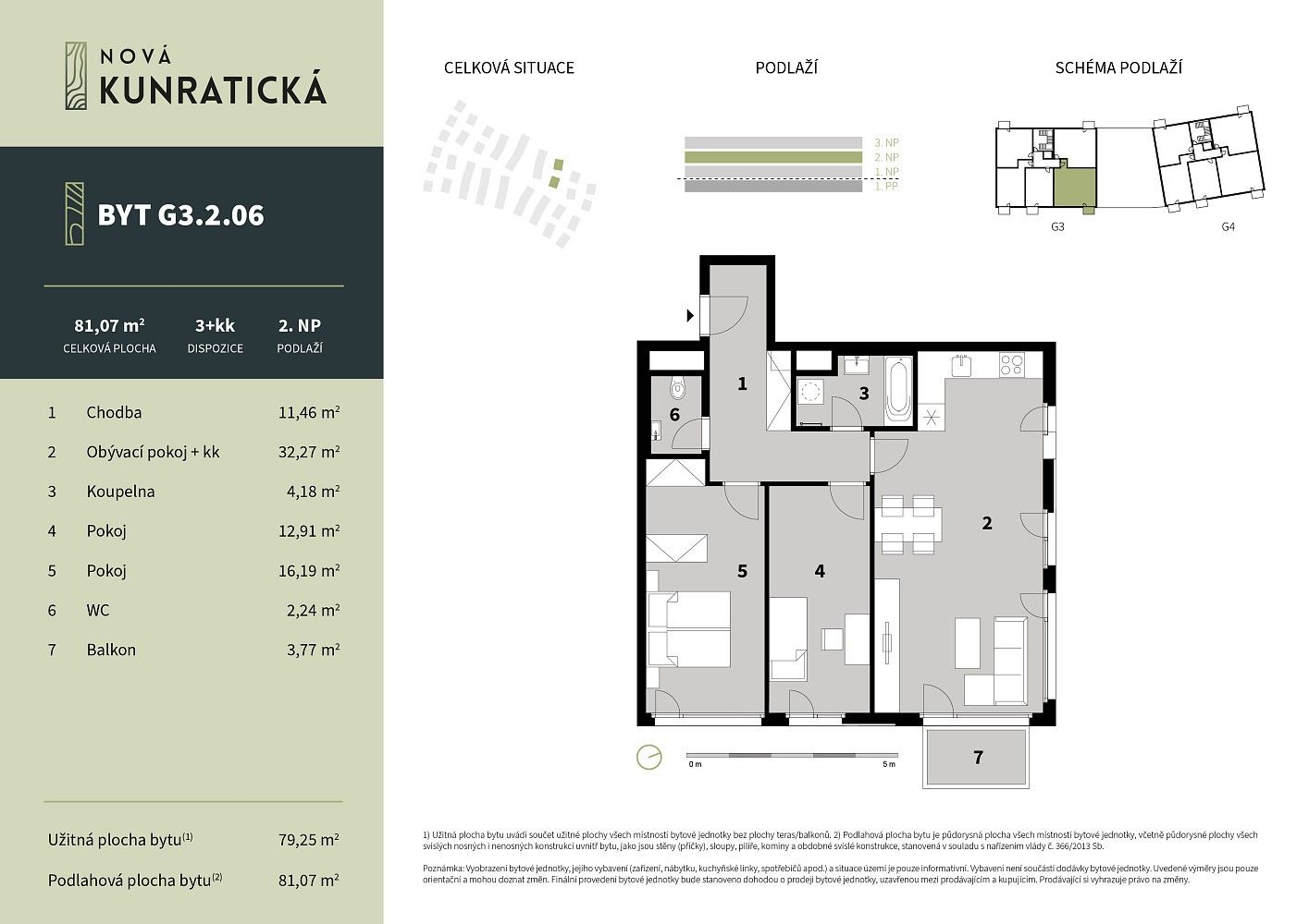3+kk, Kunratická, Liberec, 79,3 m² - 2