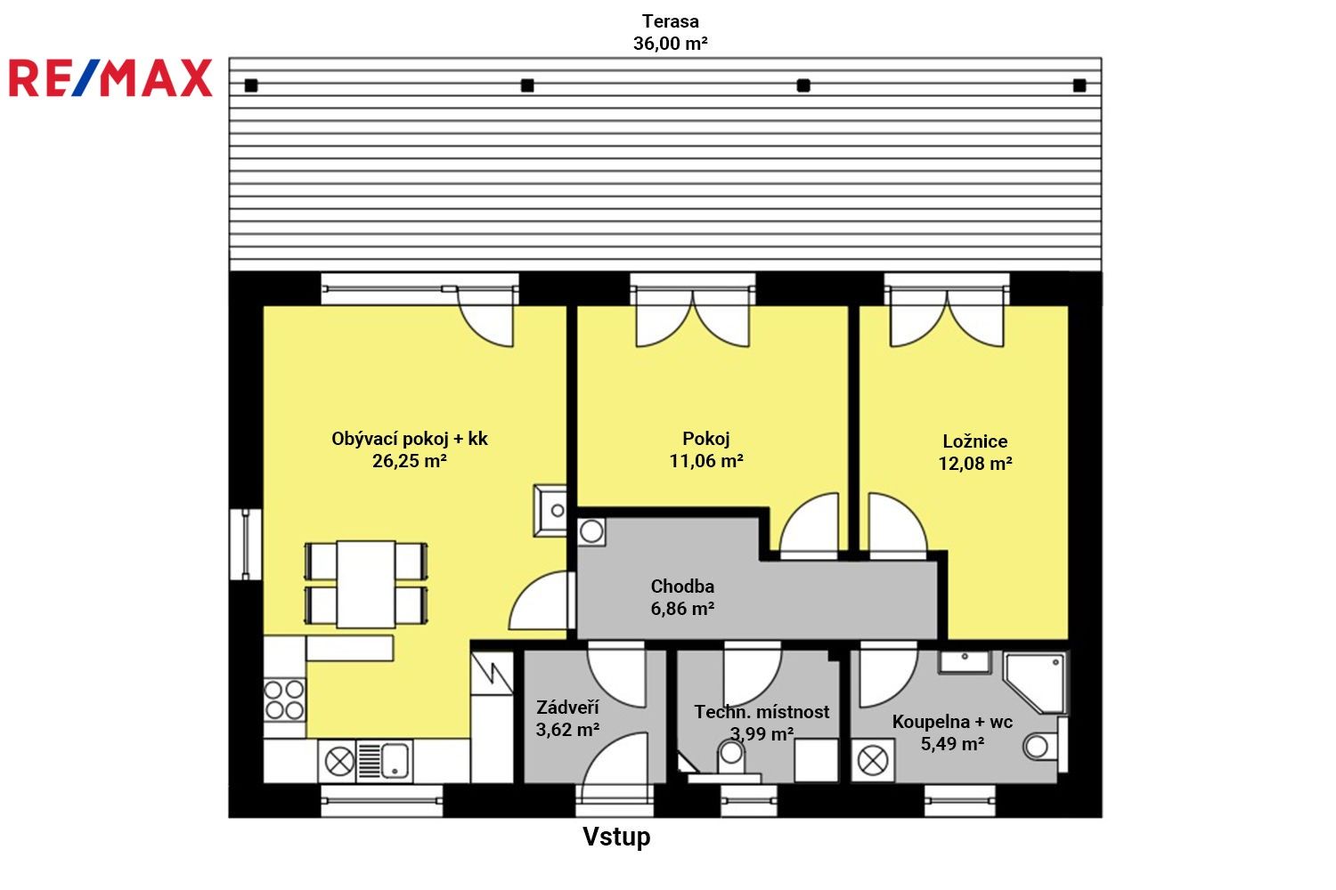 Pronájem rodinný dům - Ve Smrčkách, Zruč nad Sázavou, 69 m²