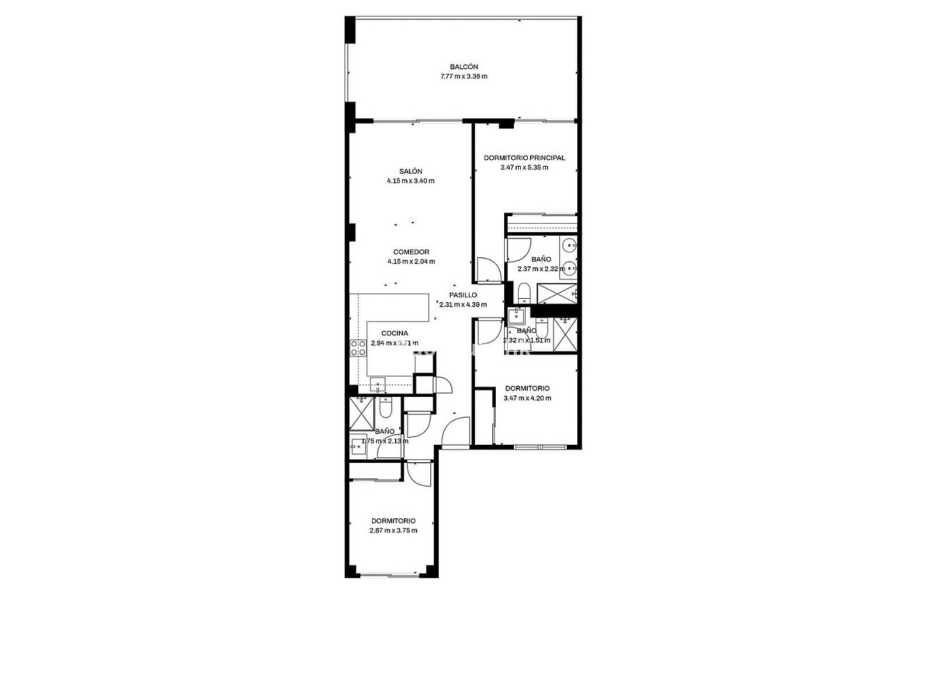 4+kk, Fuengirola, Španělsko, 130 m² - 2