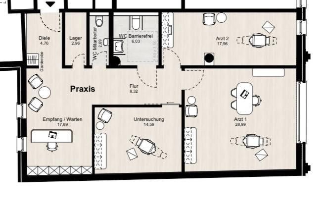 Kanceláře, Markt 11, , Severní Porýní-Vestfálsko, 104 m² - 1