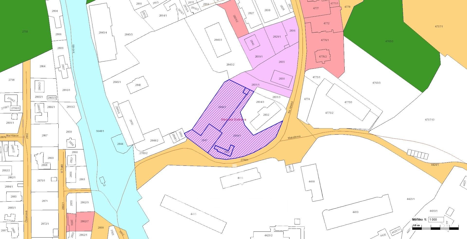Prodej pozemek pro bydlení - Na Jánské, Ostrava