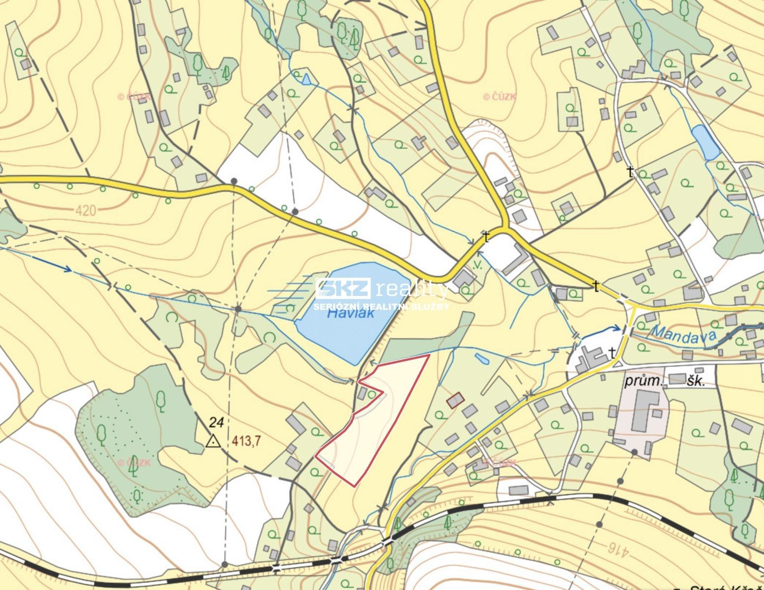 Prodej zemědělský pozemek - Staré Křečany