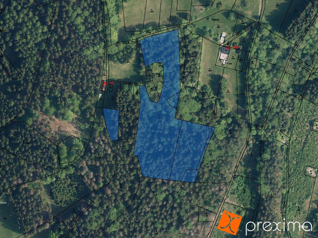 Les, 1 653 m²