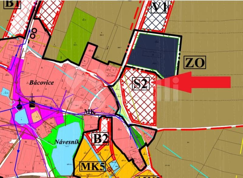 Prodej pozemek pro bydlení - Bácovice, 1 000 m²