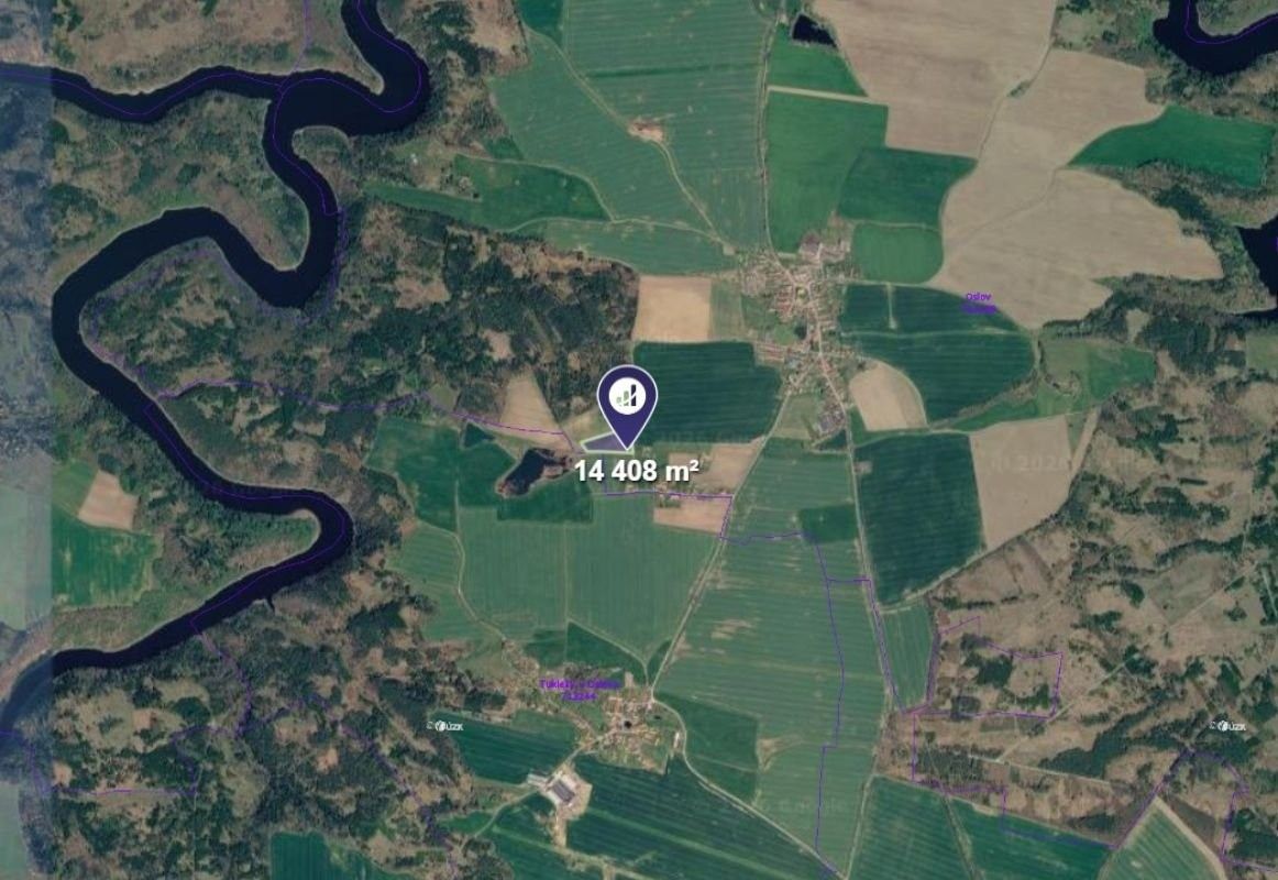 Zemědělské pozemky, Oslov, 14 408 m² - 2
