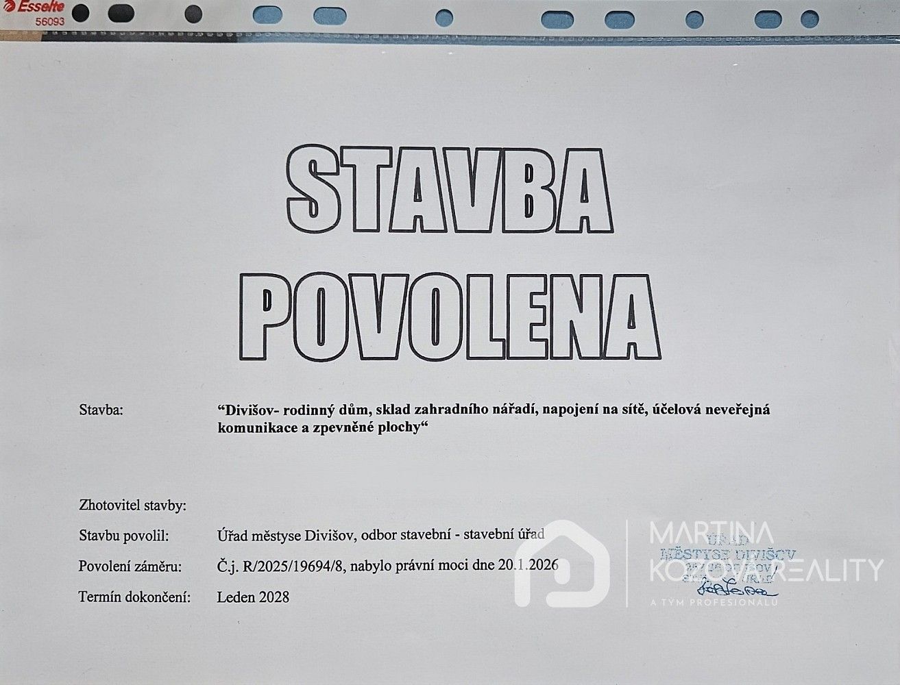 Pozemky pro bydlení, Divišov, okres Benešov, Středočeský kraj - 2