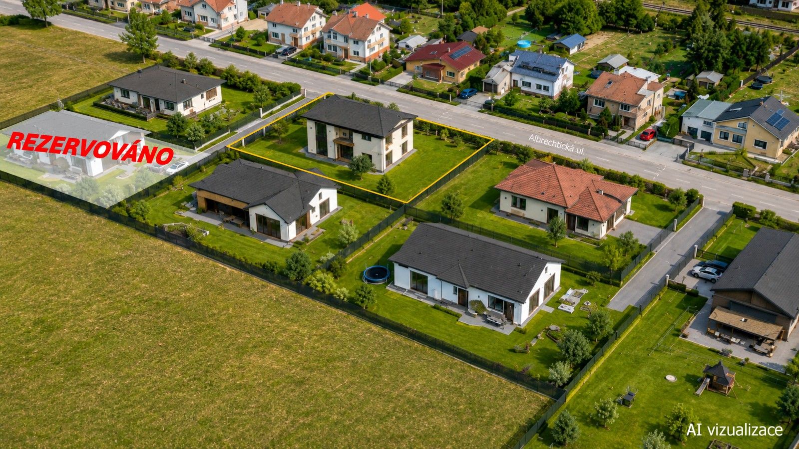 Pozemky pro bydlení, Albrechtická, Krnov, 1 128 m² - 1