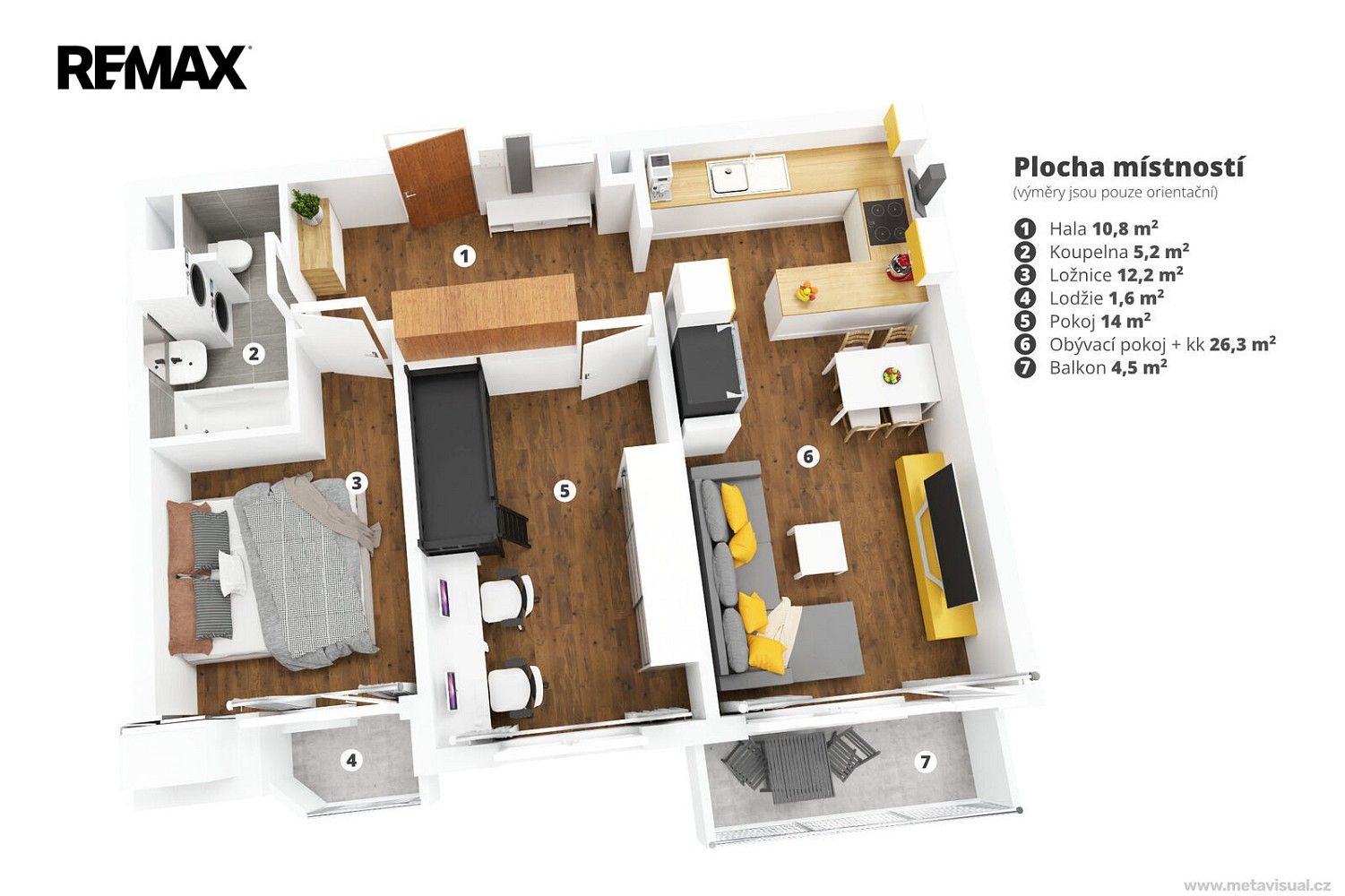 Byt 3+kk · 75 m² · Hakenova, Praha 9 - Čakovice - 3