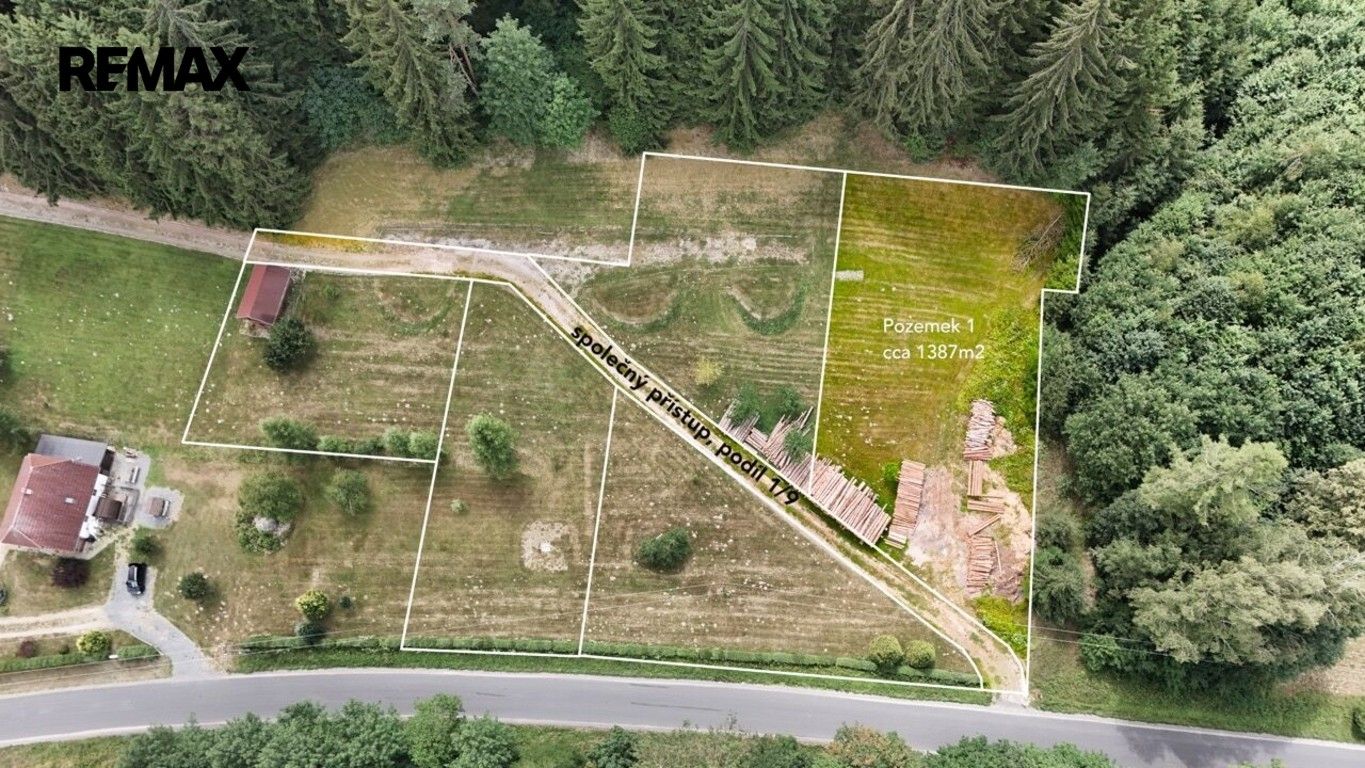 Pozemky pro bydlení, Borušov, 1 387 m²