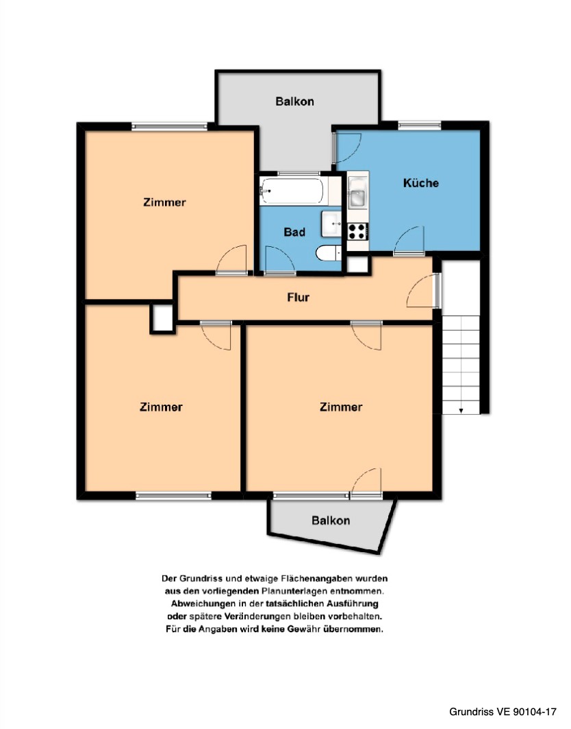 3+1, , Bádensko-Württembersko, 74 m² - 1