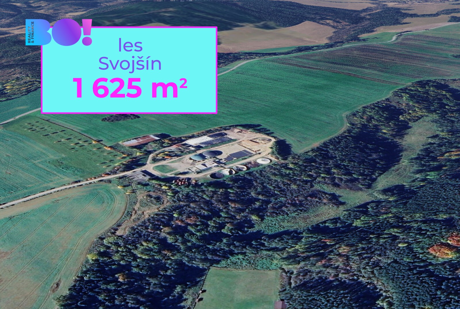 Lesy, Svojšín, 1 625 m² - 1