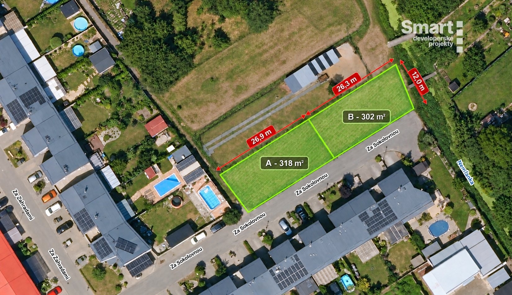 Pozemek pro bydlení, 302 m²