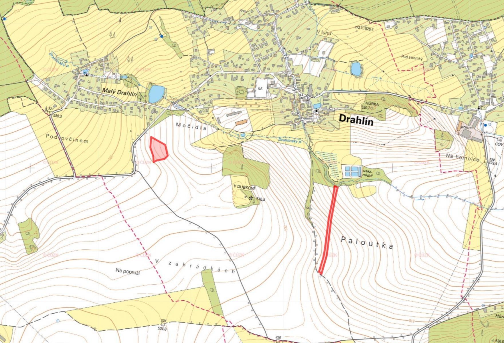Prodej zemědělský pozemek - Drahlín