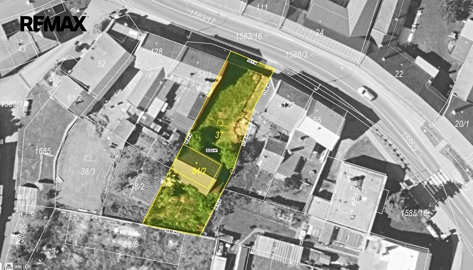 Pozemek pro bydlení, 635 m²