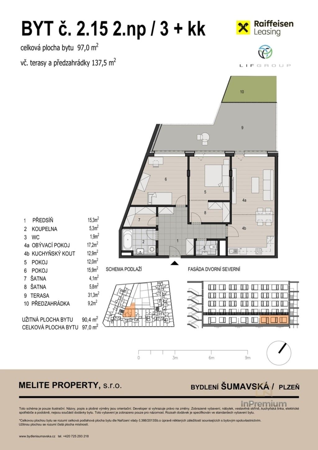 3+kk, Šumavská, Plzeň Východní Předměstí, 97 m² - 2