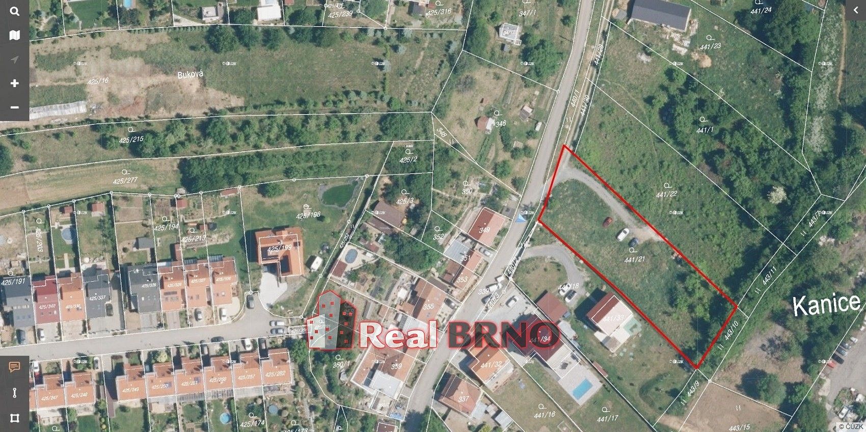 Pozemky pro bydlení, Kanice, okres Brno-venkov - 2