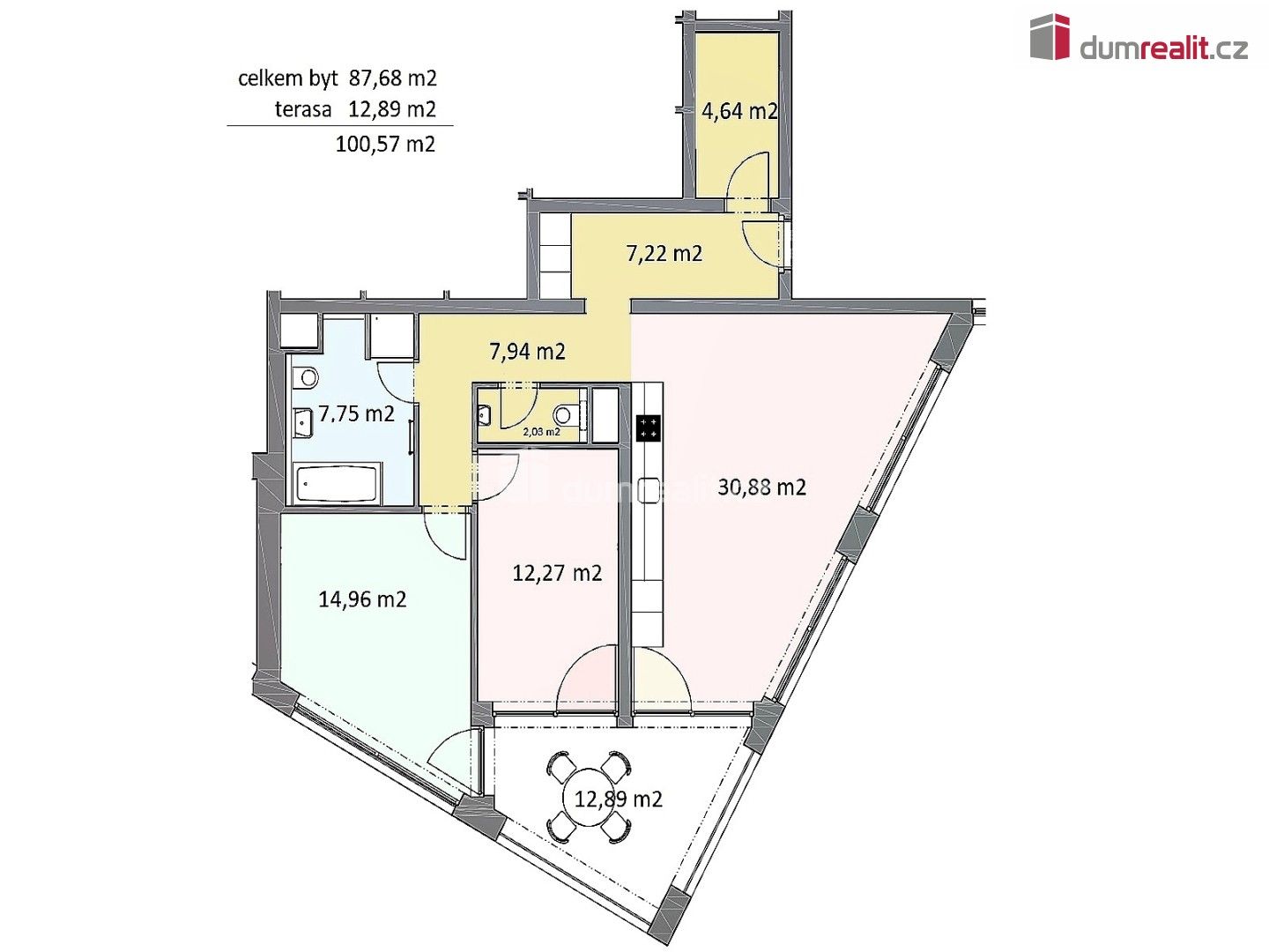 3+kk, Truhlářská,Plzeň, 88 m² - 2