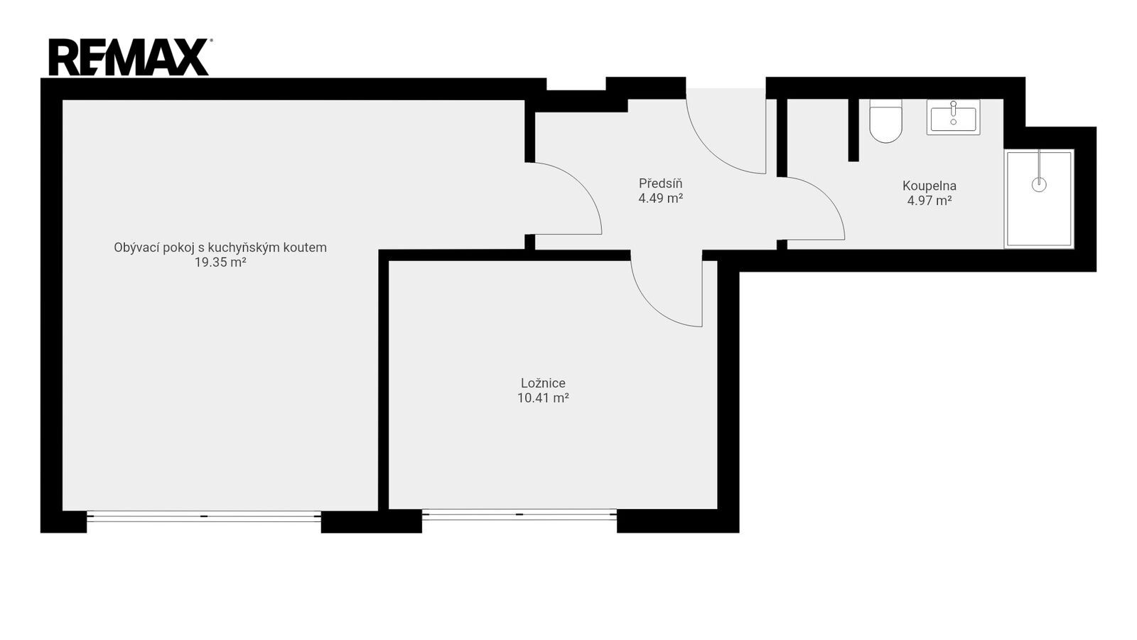 Byt 2+kk · 41 m² · U Komína, Praha Radlice - 4