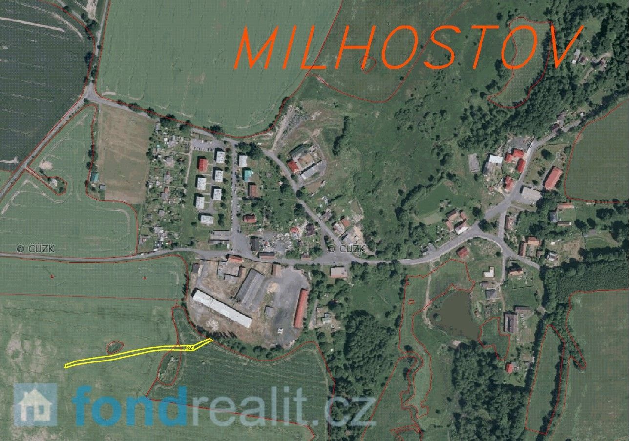 Prodej pozemek - Milhostov, 1 500 m²