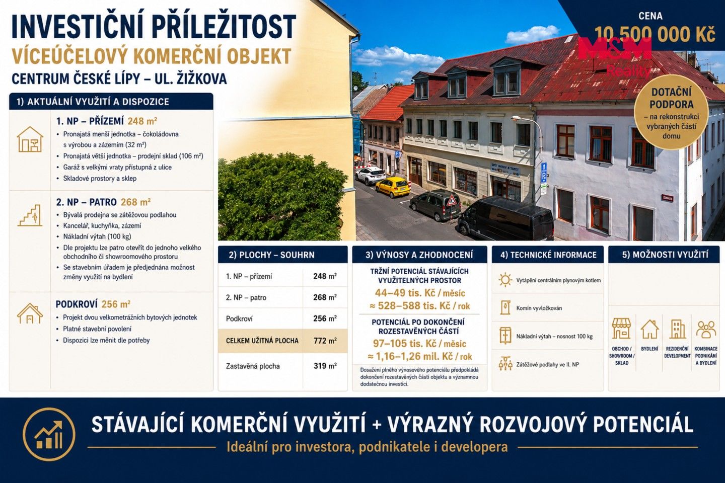 Obchodní prostory, Žižkova, Česká Lípa, 772 m² - 2