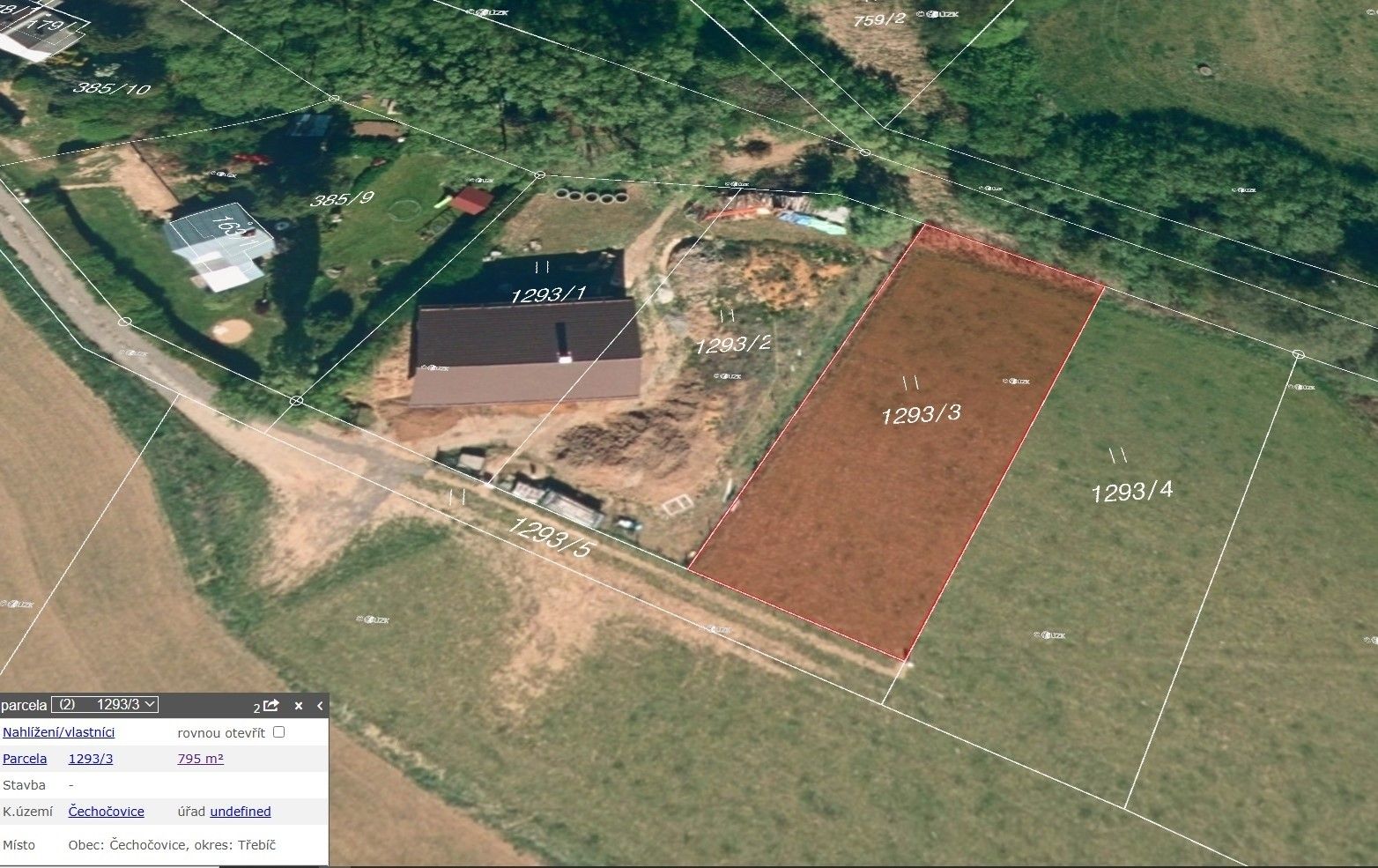 Prodej pozemek pro bydlení - Čechočovice, 795 m²