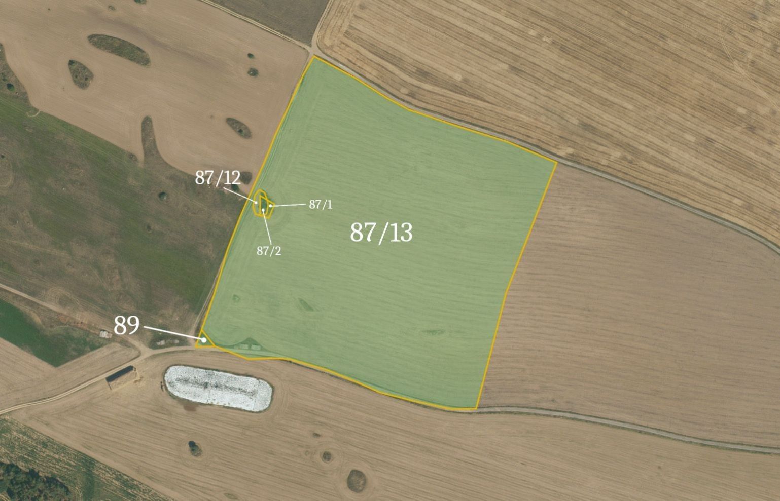 Zemědělské pozemky, Vladislav, 25 477 m²