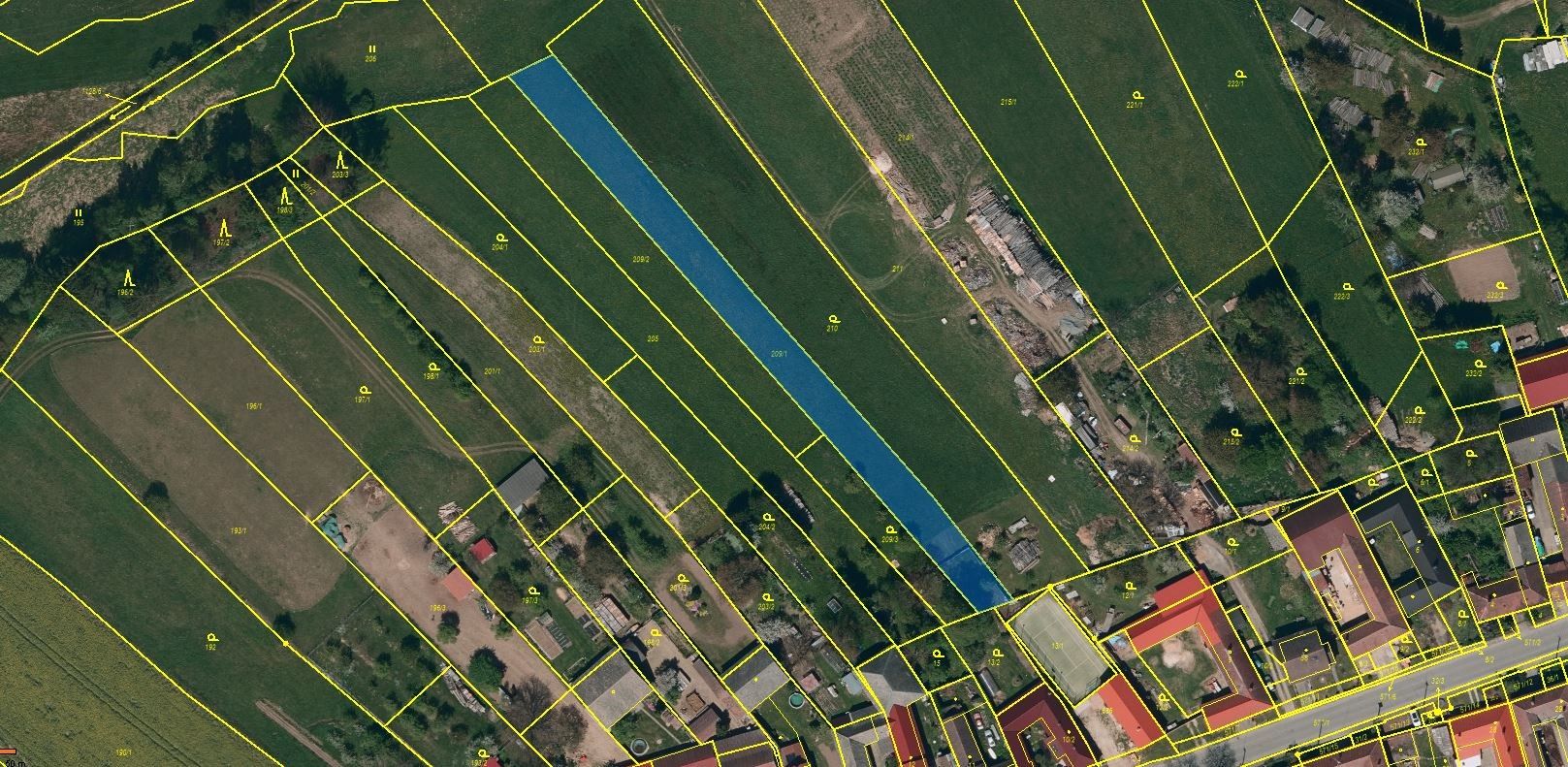 Zemědělské pozemky, Svojkovice, 1 990 m²