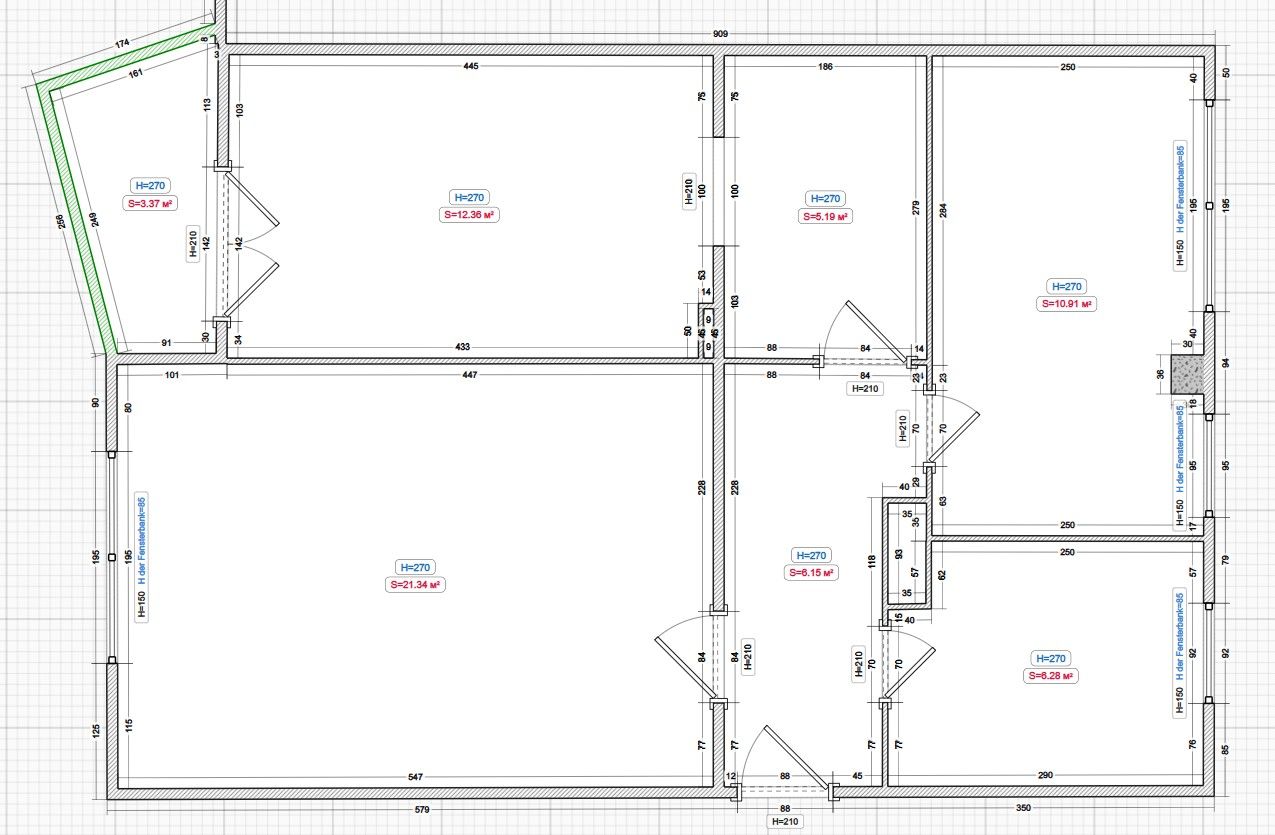 2+1, Berlin-Spandau Spandau Berlin 13597, 61 m² - 2