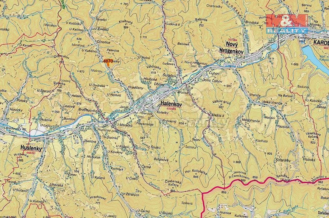 Prodej louka - Halenkov, okres Vsetín, Zlínský kraj - 5