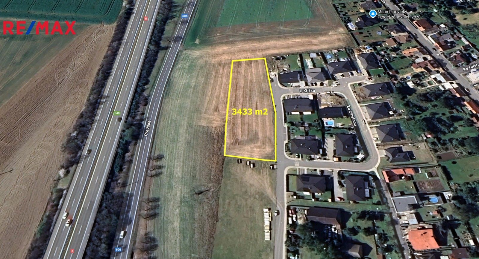 Prodej komerční pozemek - Pletený Újezd, 3 m²