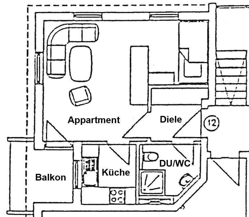 1+1, Sachsdorfer Str. 15 Dresden Cotta Sachsen 01157, 32 m² - 1