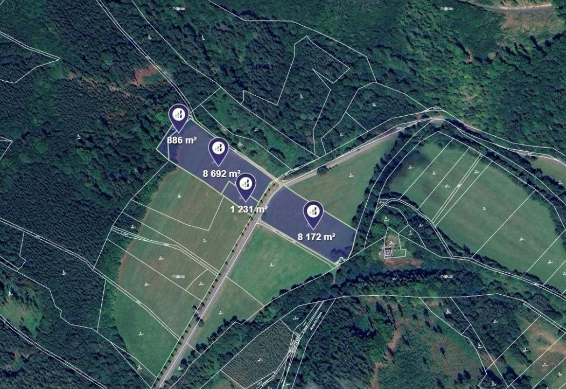 Zemědělské pozemky, Tatenice, 38 350 m² - 2