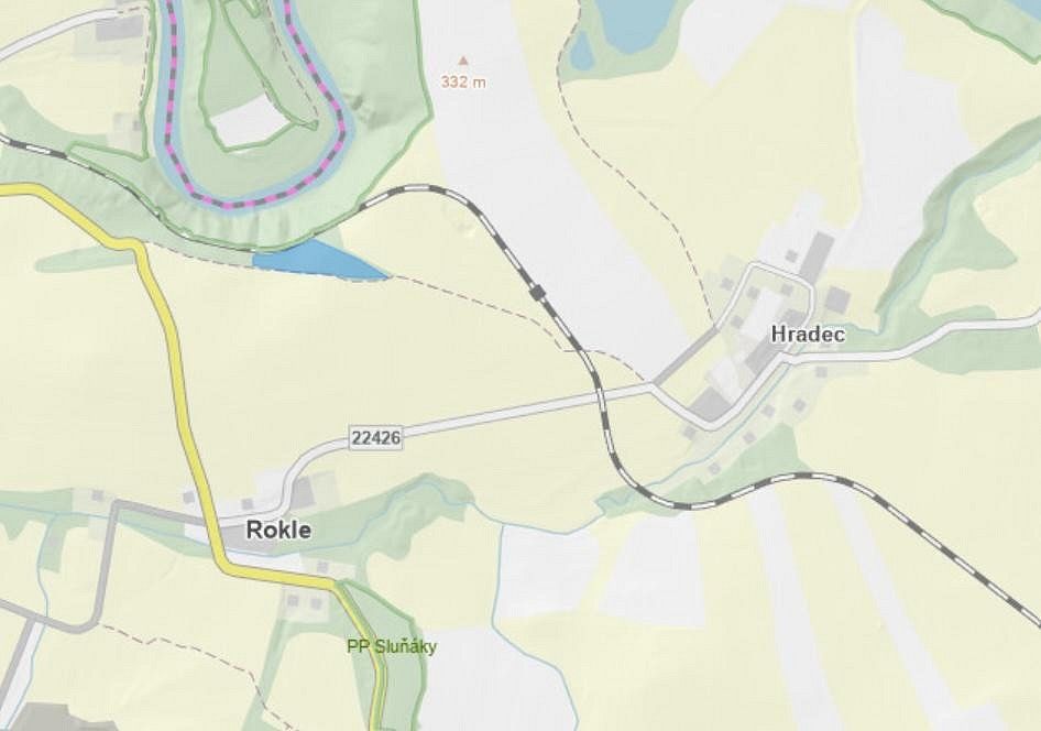 Prodej komerční pozemek - Rokle - Hradec, okres Chomutov, Ústecký kraj - 2