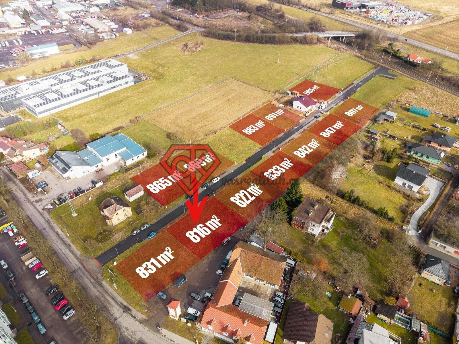 Pozemky pro bydlení, Ústí nad Orlicí, 816 m² - 2