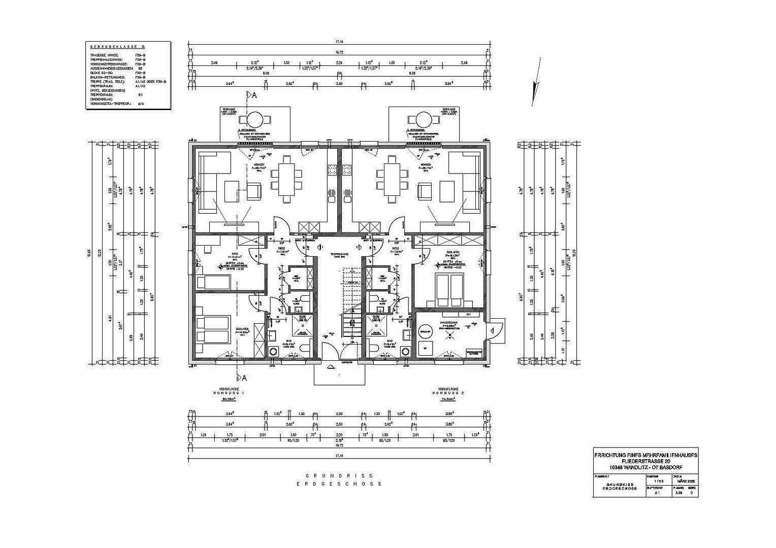 2+1, Fliederstraße 30, , Braniborsko, 75 m² - 1